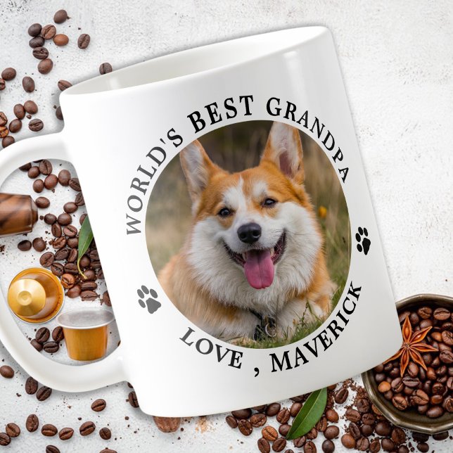 Taza De Café Abuelo de perro Mascota personalizado foto de perr (Subido por el creador)