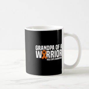 Taza De Café Abuelo De Un Guerrero Naranja Ribbon Rsdcrps Aw