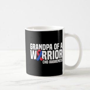 Taza De Café Abuelo de un guerrero que murió de corazón congéni