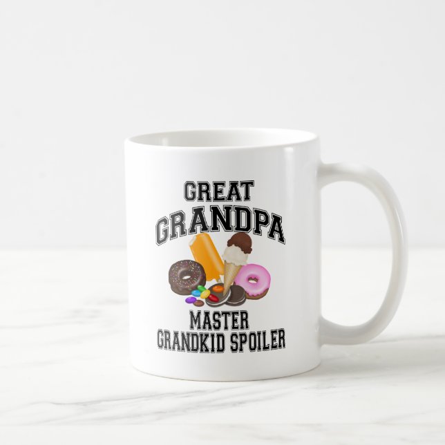 Taza De Café Abuelo del alerón del Grandkid gran (Derecha)