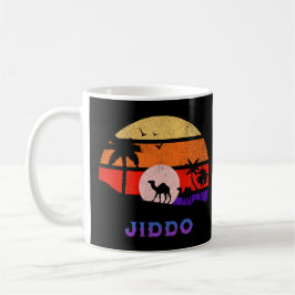 Taza De Café Abuelo del Océano Sunset de Jiddo Retro