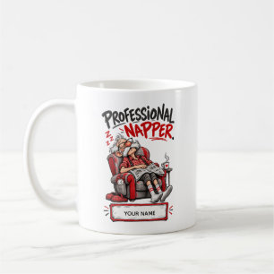 Taza De Café Abuelo Divertido Dormilón Profesional Gif Personal