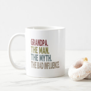 Taza De Café Abuelo el hombre el mito la leyenda