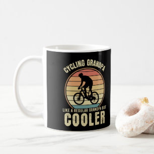 Taza De Café Abuelo en bicicleta Como un abuelo común pero má