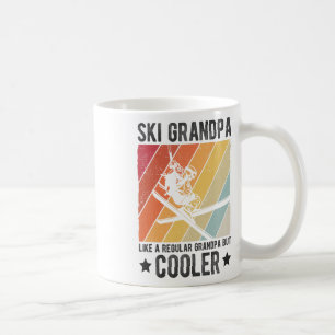 Taza De Café Abuelo Esquí Como Un Abuelo Regular Pero Más Cool