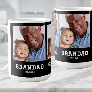 Taza De Café Abuelo Establecido Negrita Negra 3 Foto