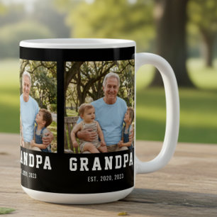 Taza De Café Abuelo Estableció Negrita Negra 3 Foto
