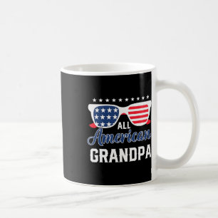 Taza De Café Abuelo Estadounidense 4 De Julio Usa Sungles Mens 