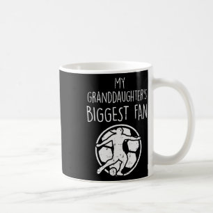 Taza De Café Abuelo fanático del fútbol soccer de su nieta