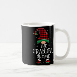 Taza De Café Abuelo Gnome Xmas Familia Navidades de Plaid