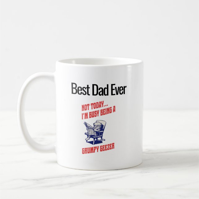 Taza De Café Abuelo Gruñón Ocupado (Izquierda)