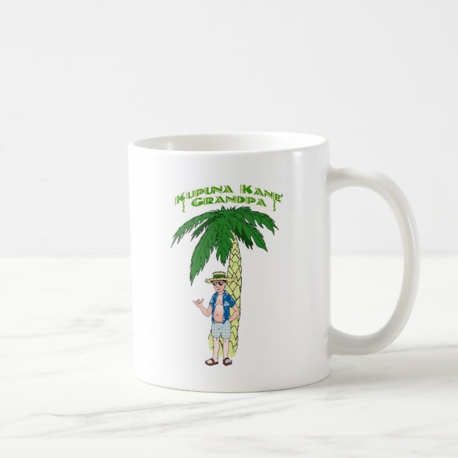 Taza De Café Abuelo hawaiano (Derecha)