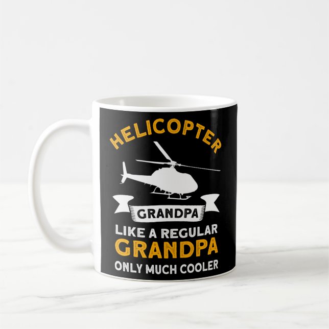 Taza De Café Abuelo Helicóptero - Avi piloto de helicópteros de (Izquierda)