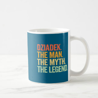 Taza De Café Abuelo Hombre Mito Leyenda Arte Gráfico Retro