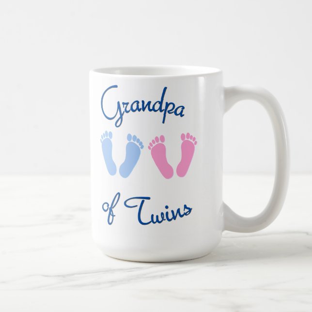 Taza De Café Abuelo I Love My Twprints (Derecha)