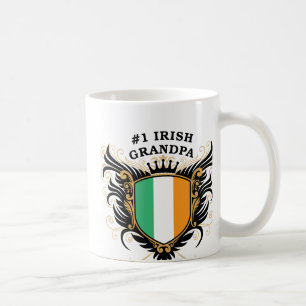 Taza De Café Abuelo irlandés del número uno