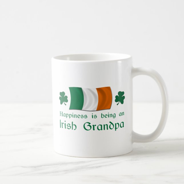 Taza De Café Abuelo irlandés feliz (Derecha)