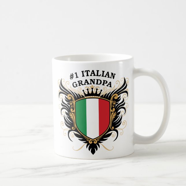 Taza De Café Abuelo italiano del número uno (Derecha)