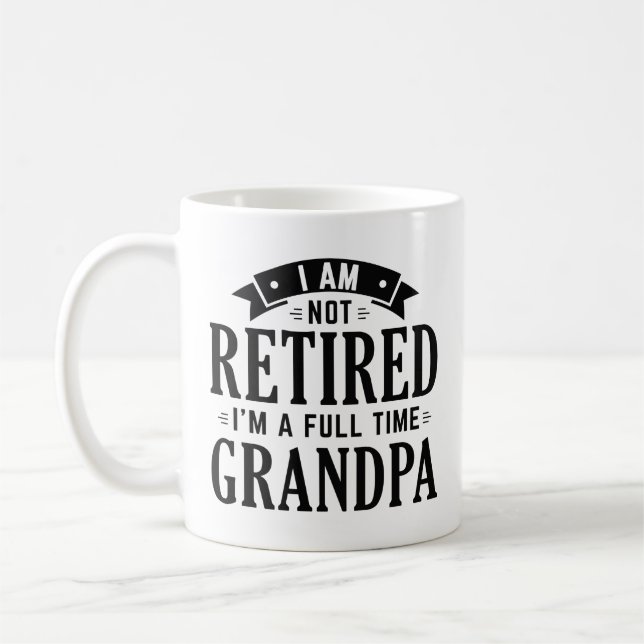 Taza De Café Abuelo jubilado a tiempo completo (Izquierda)