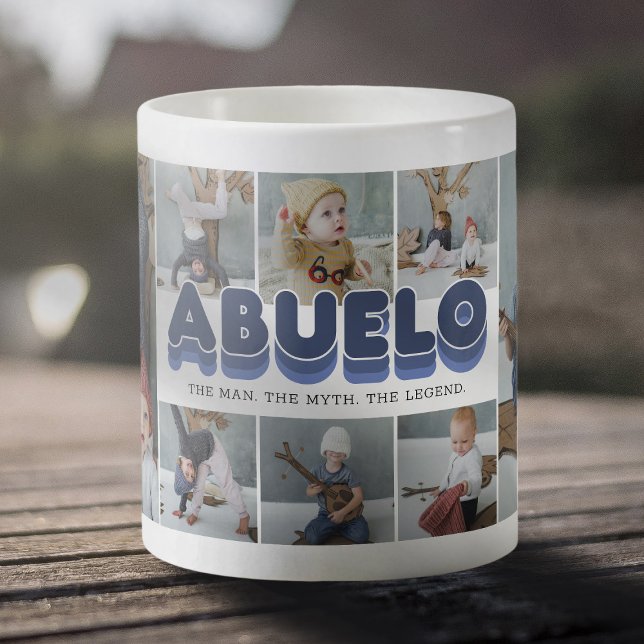 Taza De Café Abuelo Man Mito Leyenda Collage de fotos Café Mug (Subido por el creador)
