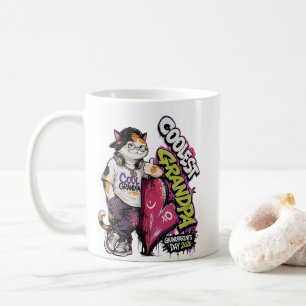 Taza De Café Abuelo Más Guay Hip Hop Calico Día de los Abuelos