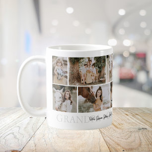 Taza De Café Abuelo moderno 12 Collage de fotos