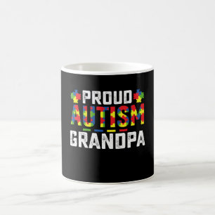 Taza De Café Abuelo Orgulloso de Autismo Conciencia Familia Aut