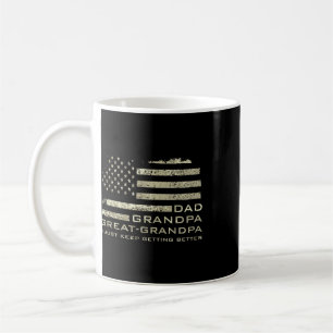 Taza De Café Abuelo Papa Bisabuelo Bandera Americana Día del Pa