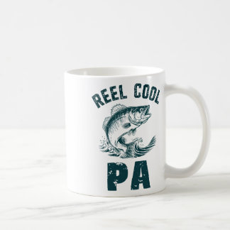 Taza De Café Abuelo Pescando Genial Carrete Estilo Vintage 