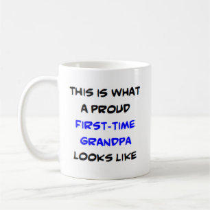 Taza De Café abuelo por primera vez, orgulloso