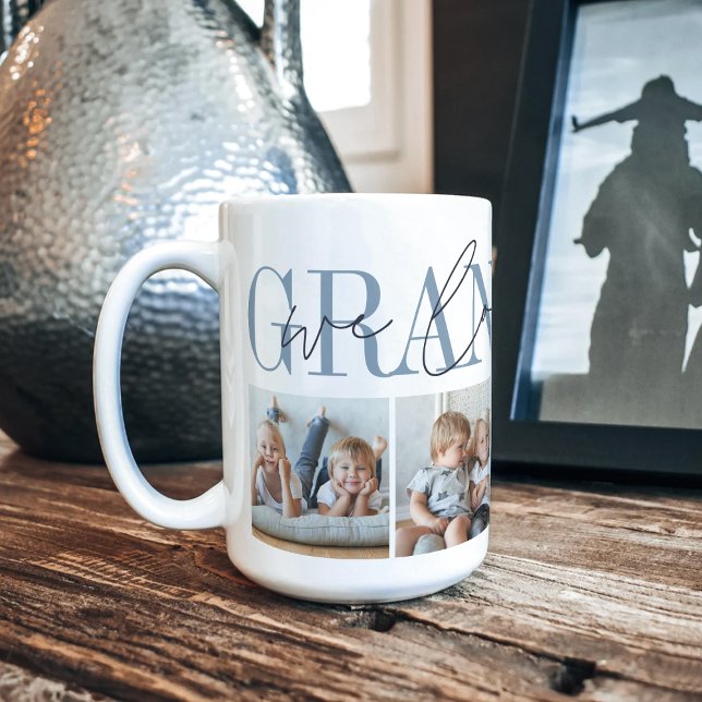 Taza De Café Abuelo te queremos por Collage de fotos (Subido por el creador)