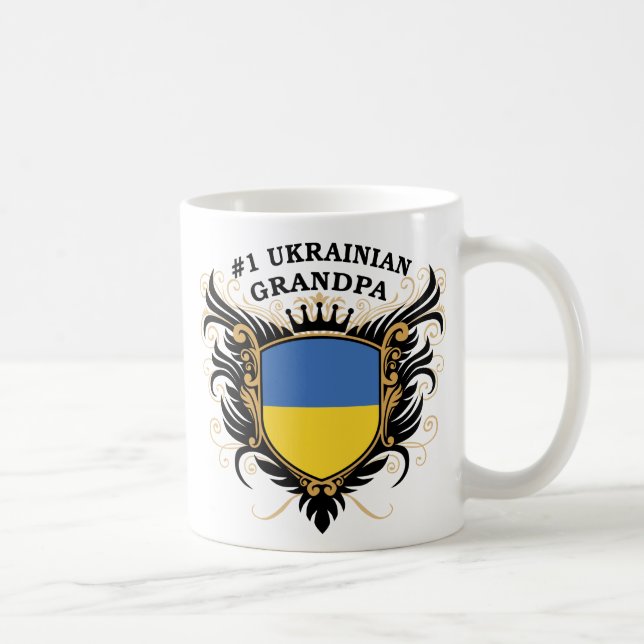 Taza De Café Abuelo ucraniano del número uno (Derecha)