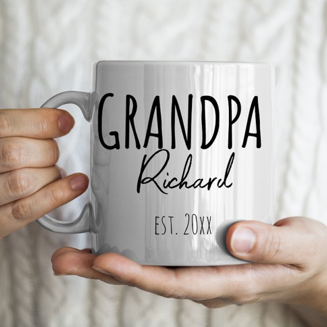Taza De Café Abuelo y Oriente personalizados. Año (Subido por el creador)