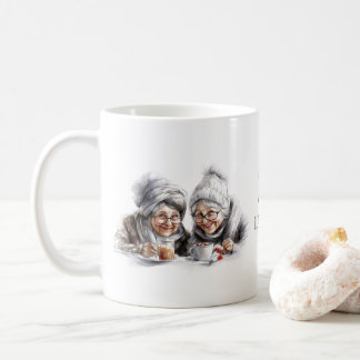Taza De Café Abuelos, amigos, hermanas café Mug