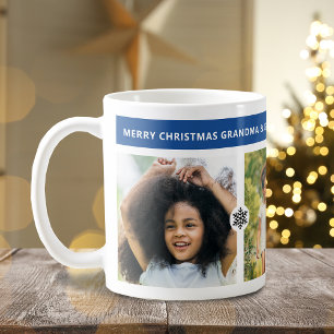 Taza De Café Abuelos de Navidad modernos 3 Fotos