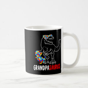 Taza De Café Abuelosaurus T Rex Dinosaur Conciencia Autismo Abu