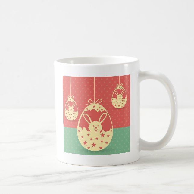 Taza De Café Abundancia de Pascua y Huevo de Pascua (Derecha)