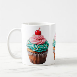 Taza De Café Abundante Ilustracion de tarta de cumpleaños Clipa