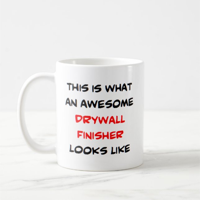 Taza De Café acabado de pared seca, impresionante (Izquierda)
