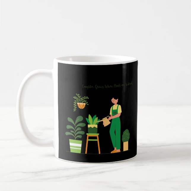 Taza De Café Acabo De Calentar Mis Plantas (Izquierda)