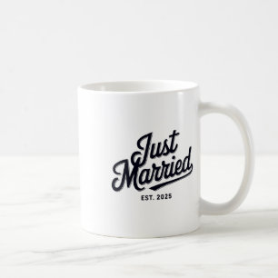 Taza De Café Acabo De Casarse Con Est 2025 Esposa Boda Sr. Y Sr