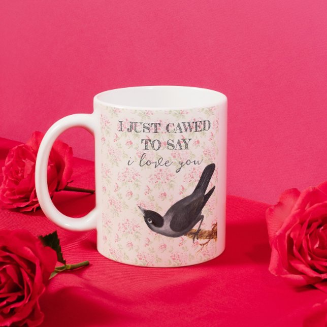 Taza De Café Acabo de decir que te amo Crow Valententine (Subido por el creador)