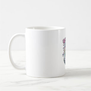 Taza De Café Academia Cuerno Real Unicornio Tipografía Negrita