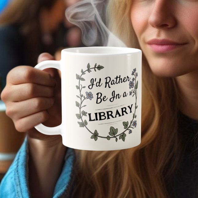 Taza De Café Academia Ligera Mejor estar en la biblioteca regal (Subido por el creador)