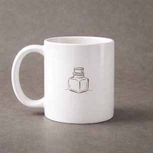 Taza De Café Academia Oscura – Arte de Libros Antiguos Regalo