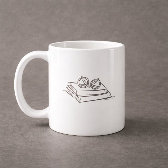 Taza De Café Academia Oscura – Arte de Libros Antiguos | Regalo (Subido por el creador)