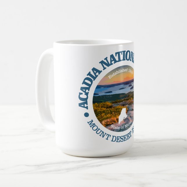 Taza De Café Acadia NP (Cadillac Mtn) (Anverso izquierdo)