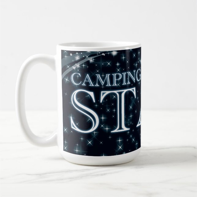 Taza De Café Acampando bajo las estrellas (Izquierda)