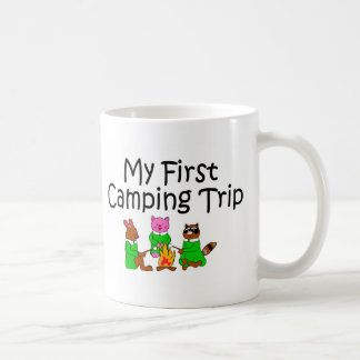 Taza De Café Acampando mi primera acampada