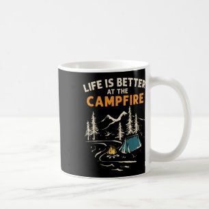 Taza De Café Acampar en camping Vida en el camping es mejor en